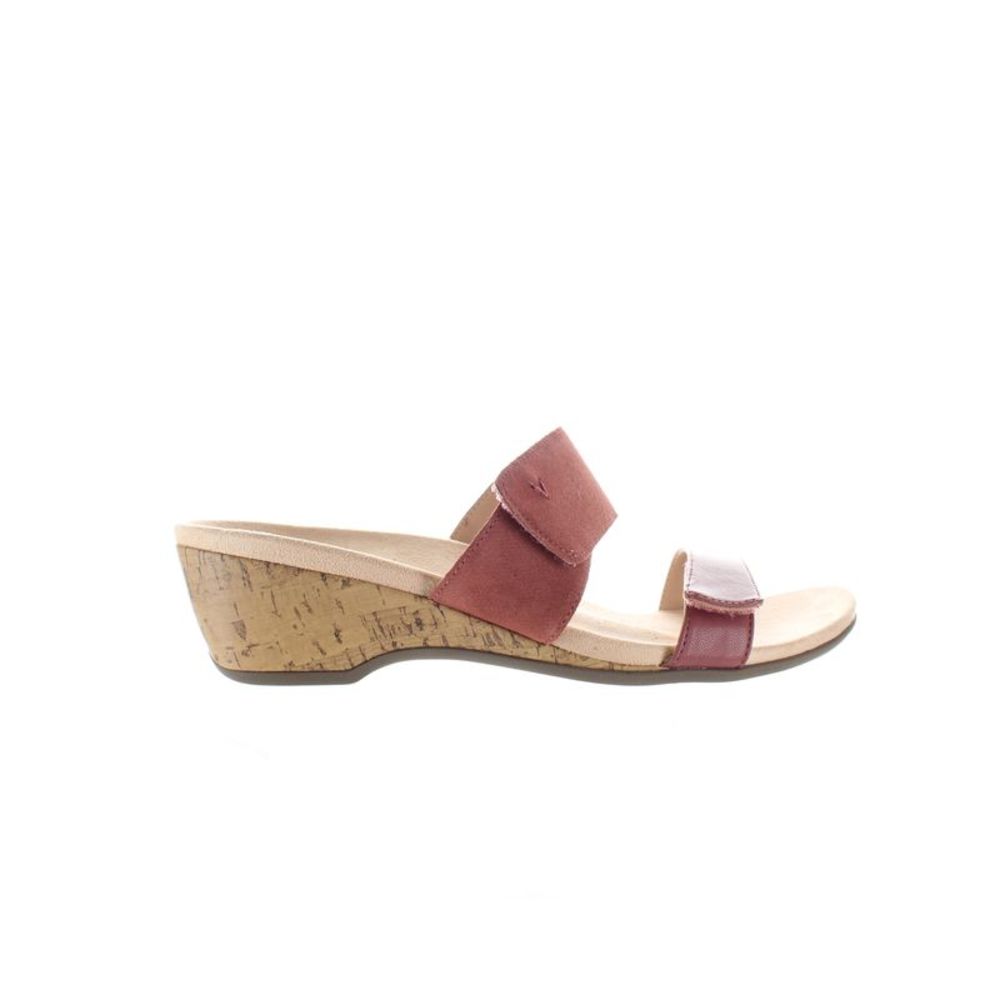 Vionic Womens Bayu Burgundy Sandals Size 11 Medium (B, M)